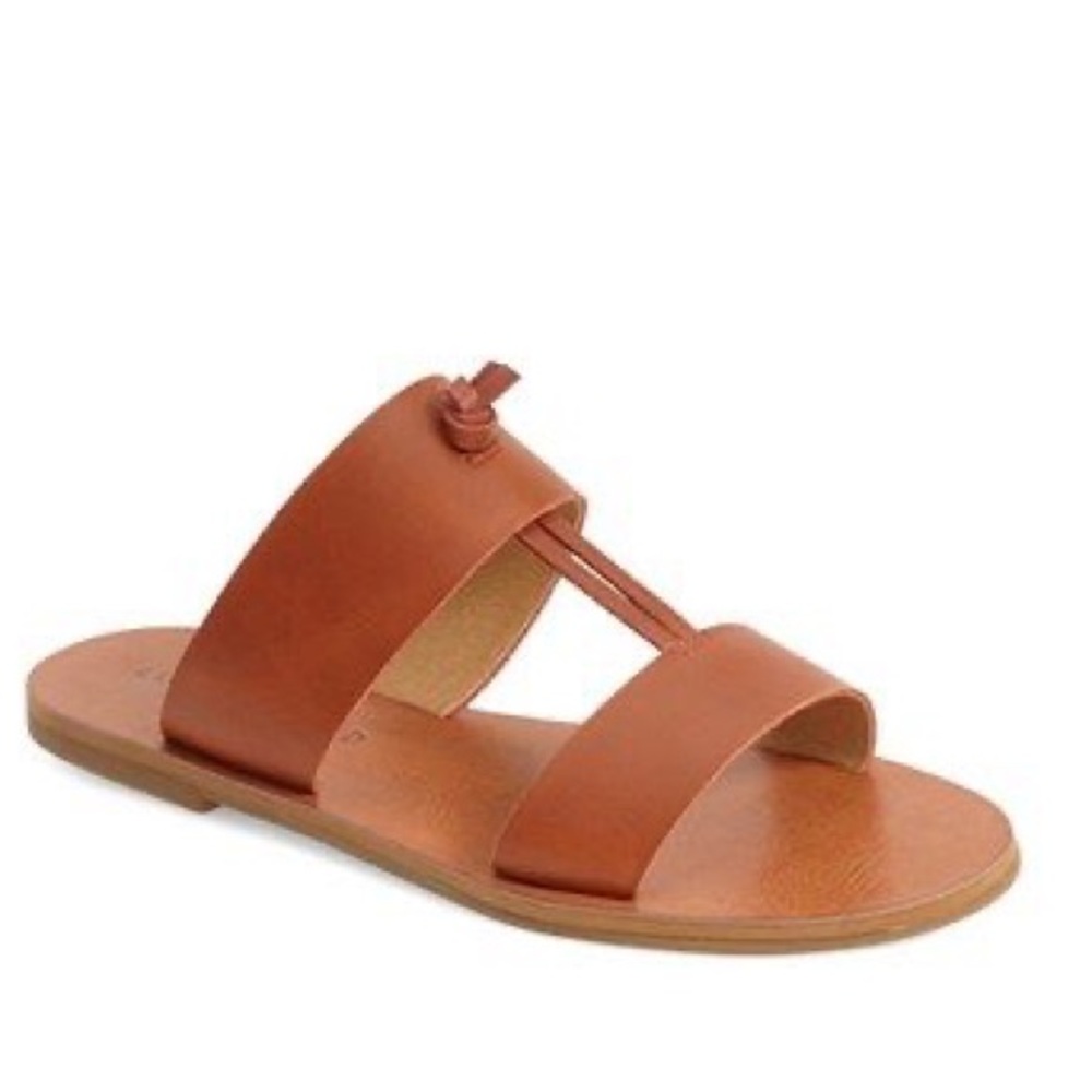 Lucky Brand Anlissa Cognac Genuine Leather Sandal